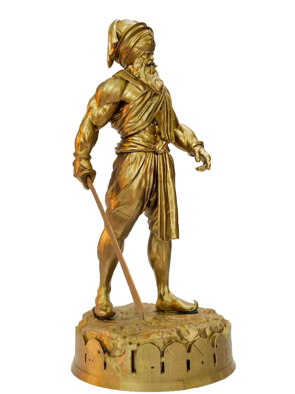Baba Deep Singh Ji — Warrior Edition Collectible Statue (12 Inch)