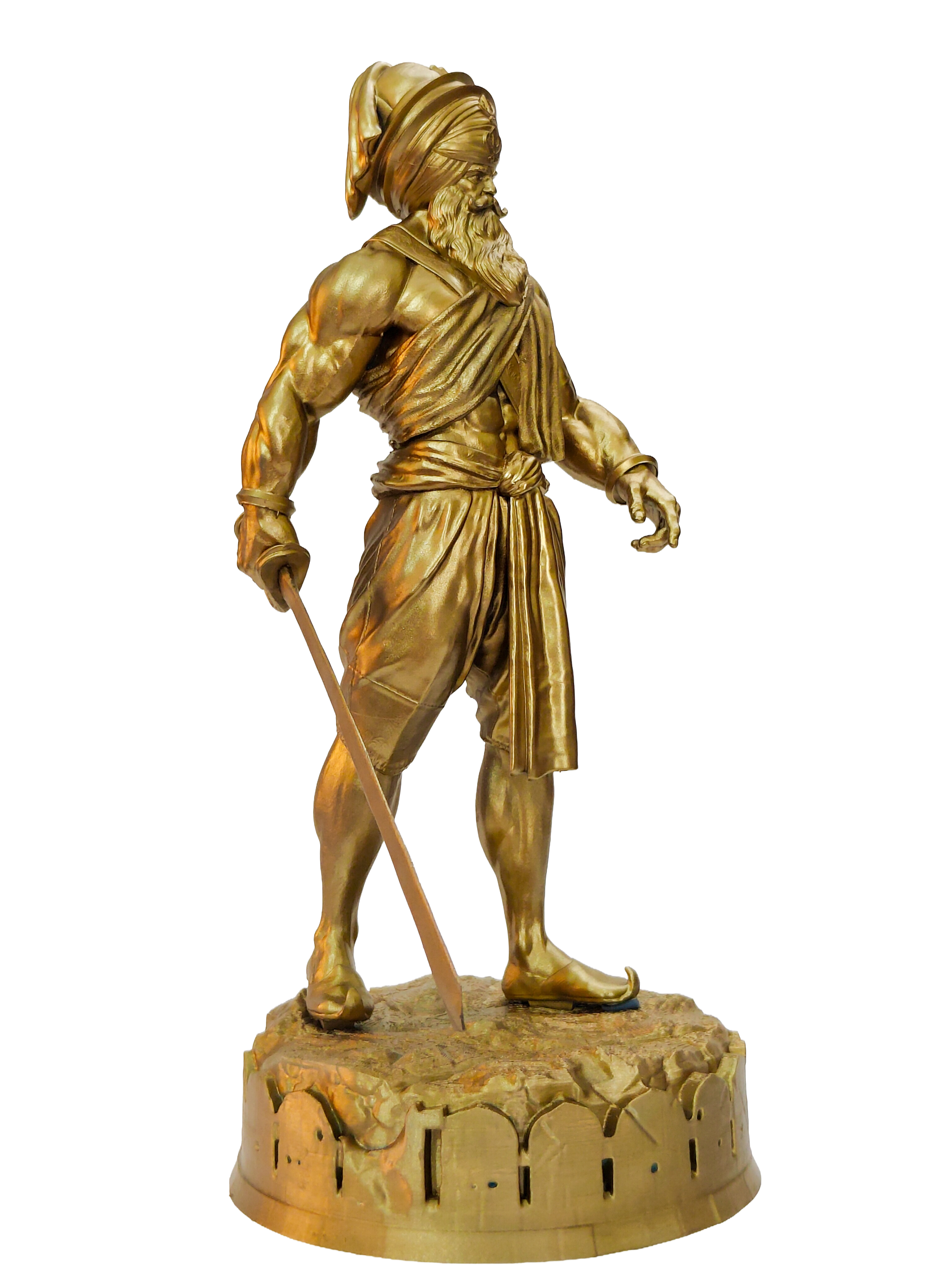 Baba Deep Singh Ji — Warrior Edition Collectible Statue (12 Inch)