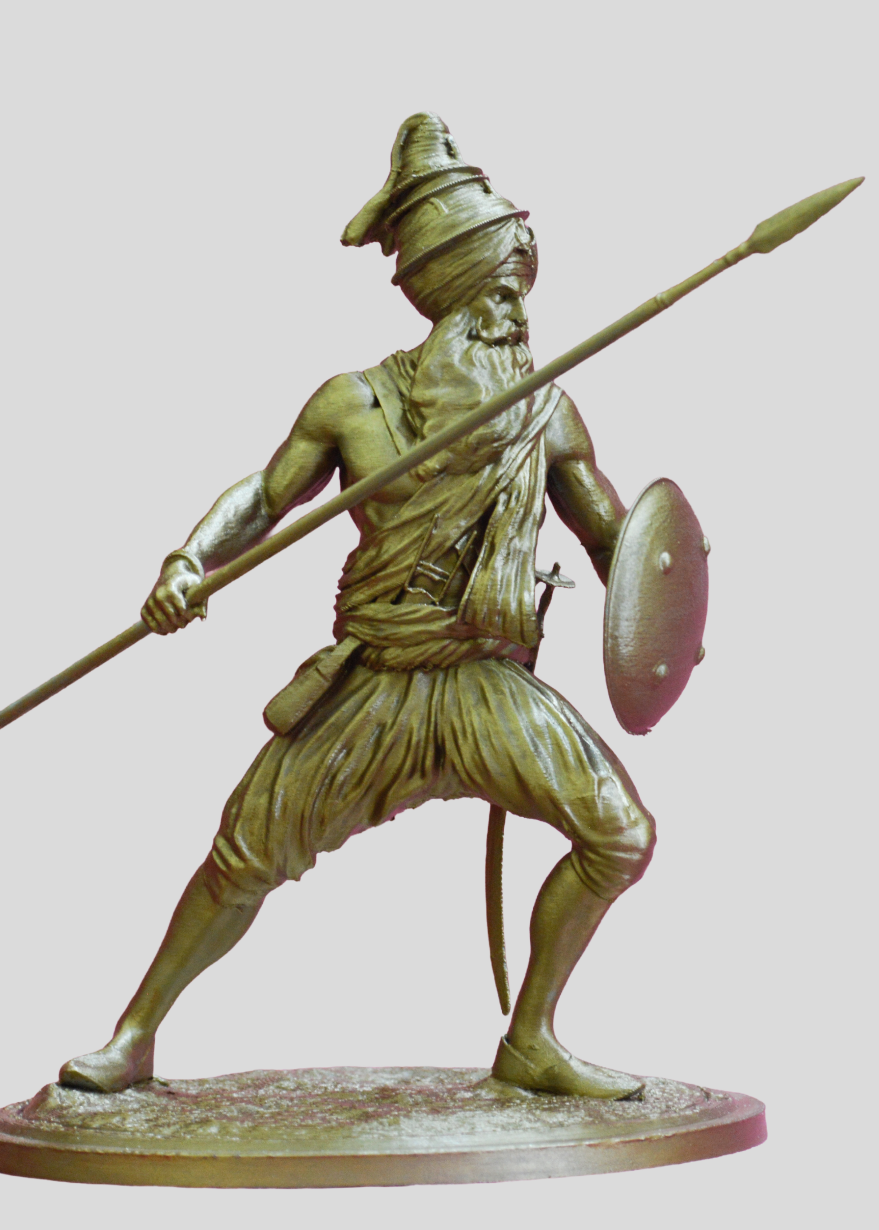 Fauja Singh Warrior Statue – Sikh Heritage Collectible Sculpture